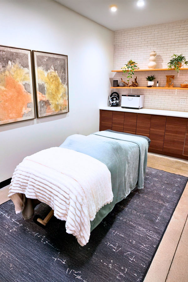 relaxing massage room